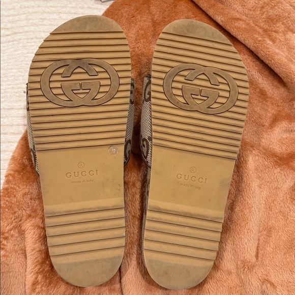 Gucci Men’s GG Beige Canvas Slides main image 4
